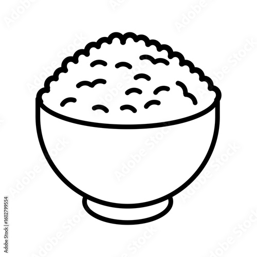  rice icon white on background