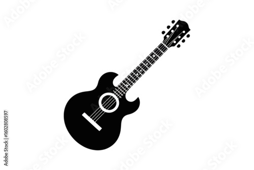 Acoustic Guitar Silhouette musical instrument string instrument