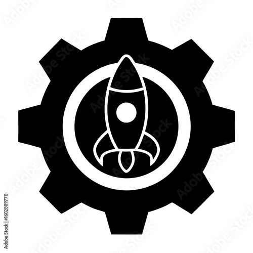 Rocket launching from a gear