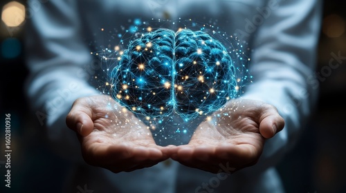 Businessperson Using Artificial Intelligence to Enhance Decision Making