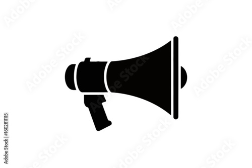 Megaphone announcement device bullhorn sound