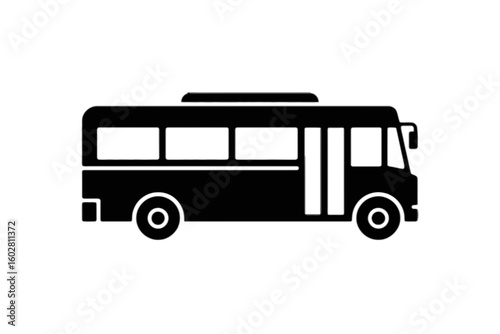 Passenger Bus Silhouette vehicle transportation
