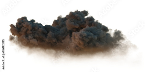 Ταπετσαρία Stormy darkness overcast cloudy isolated transparent backgrounds 3d illustration