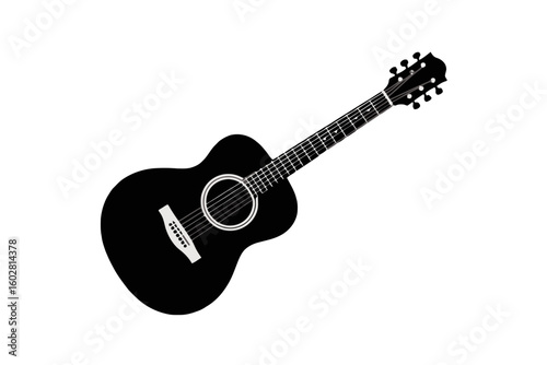 Acoustic Guitar Silhouette musical instrument string instrument