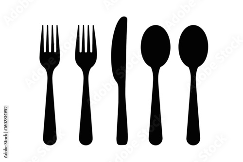 Cutlery Set Silhouette fork knife
