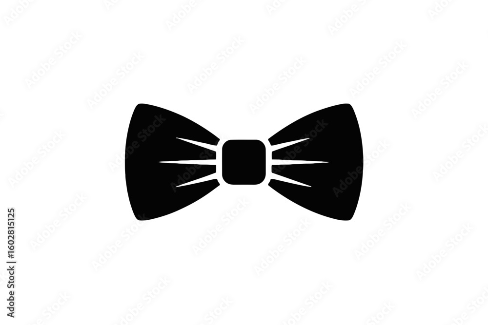 Elegant Black Bow Tie formal wear accessory Elegant Black Bow Tie formal wear accessory