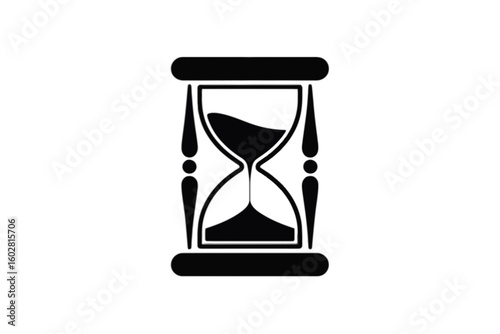 Hourglass With Falling Sand time timer