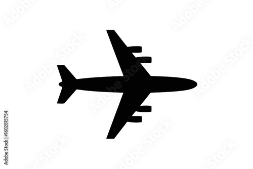 Jet Airplane Silhouette aircraft aviation