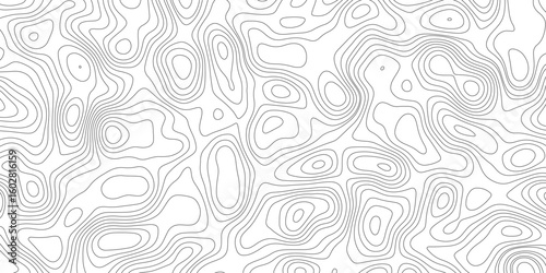 Topographic map background geographic line map with elevation assignments. Design illustration for wall art, fabric, packaging, web, banner, wallpaper. 