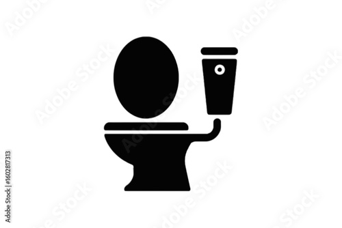 Toilet bowl with cistern and lid bathroom sanitary ware