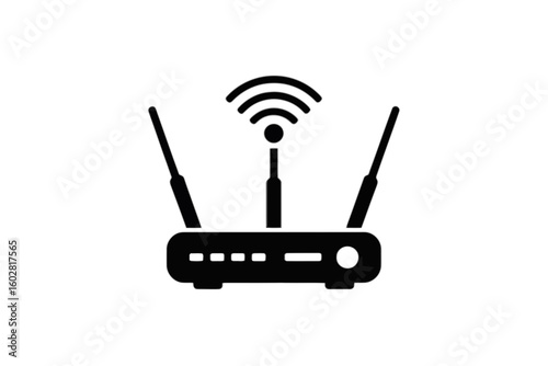 Wireless Router with Antennas wifi internet