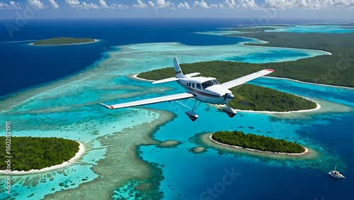 airplane in the sky