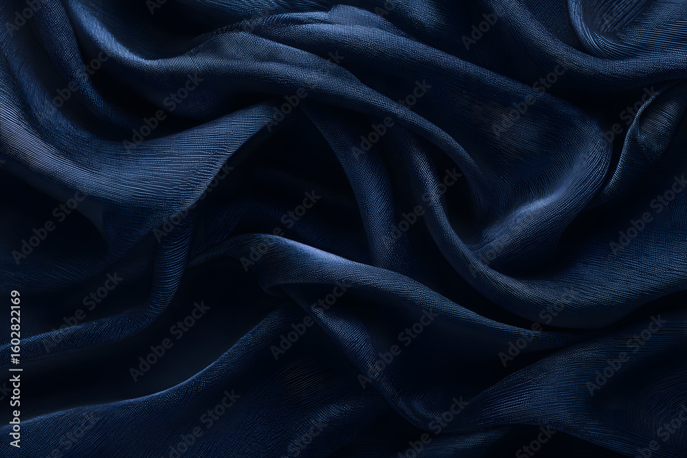 Fototapeta premium Deep navy textile pattern backdrop
