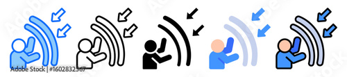 Resilience icon Multi Style Vector Illustration