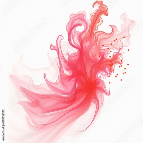 Abstract red background with swirls, design, art, vector, pattern, illustration, swirl, wave, decoration, floral, shape, element, color, texture, wallpaper, waves, curve, pink, backgrounds, flower, st