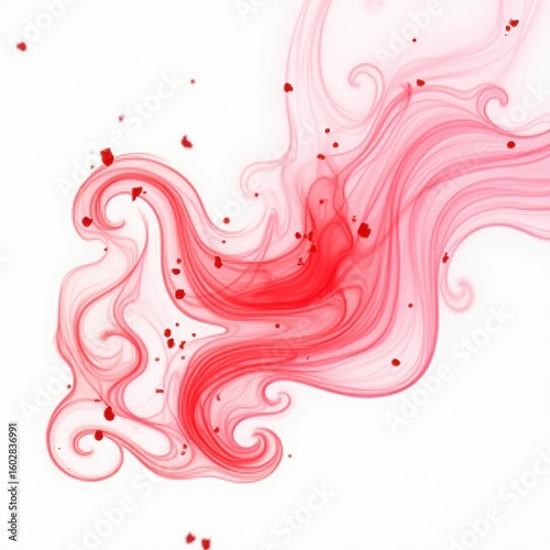 Abstract red background with swirls, design, art, vector, pattern, illustration, swirl, wave, decoration, floral, shape, element, color, texture, wallpaper, waves, curve, pink, backgrounds, flower, st
