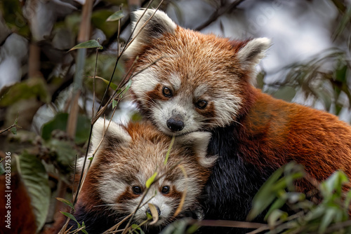 Fotografía Red Panda Mom and cub