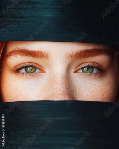 close up portrait of a young woman