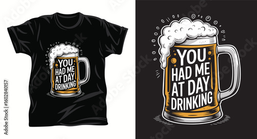 Beer graphic t shirt design print