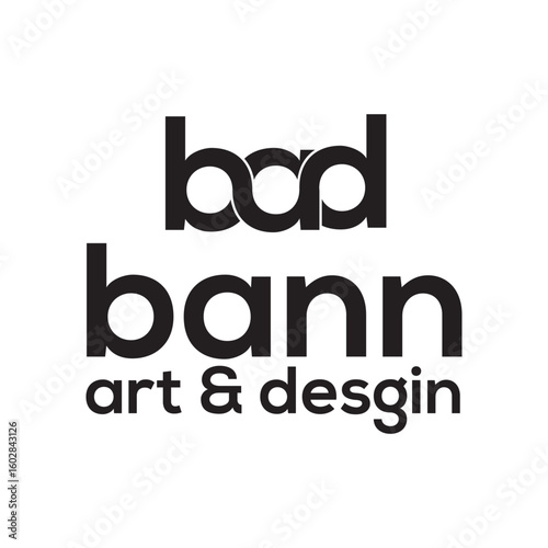 The Bad Art Design logo features bold, edgy typography with a creative twist, symbolizing uniqueness, rebellion, and artistic freedom—perfect for creative studios and art brands.
