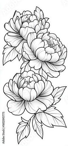 hand drawn flower