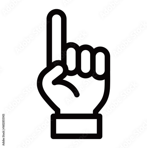 シンプルな指差しアイコン　イラスト　手　注目　確認　ポイント　アドバイス　チェック　指を差す　重要