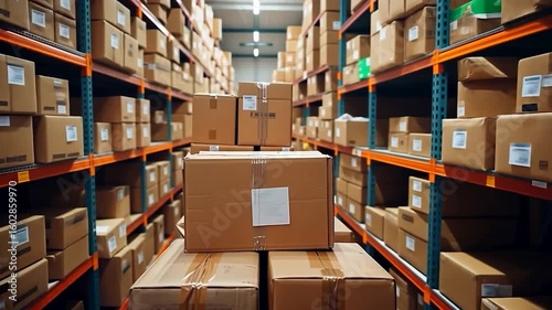 Dropshipping. Warehouse with parcel boxes. Wholesale sales. Resale of goods.	