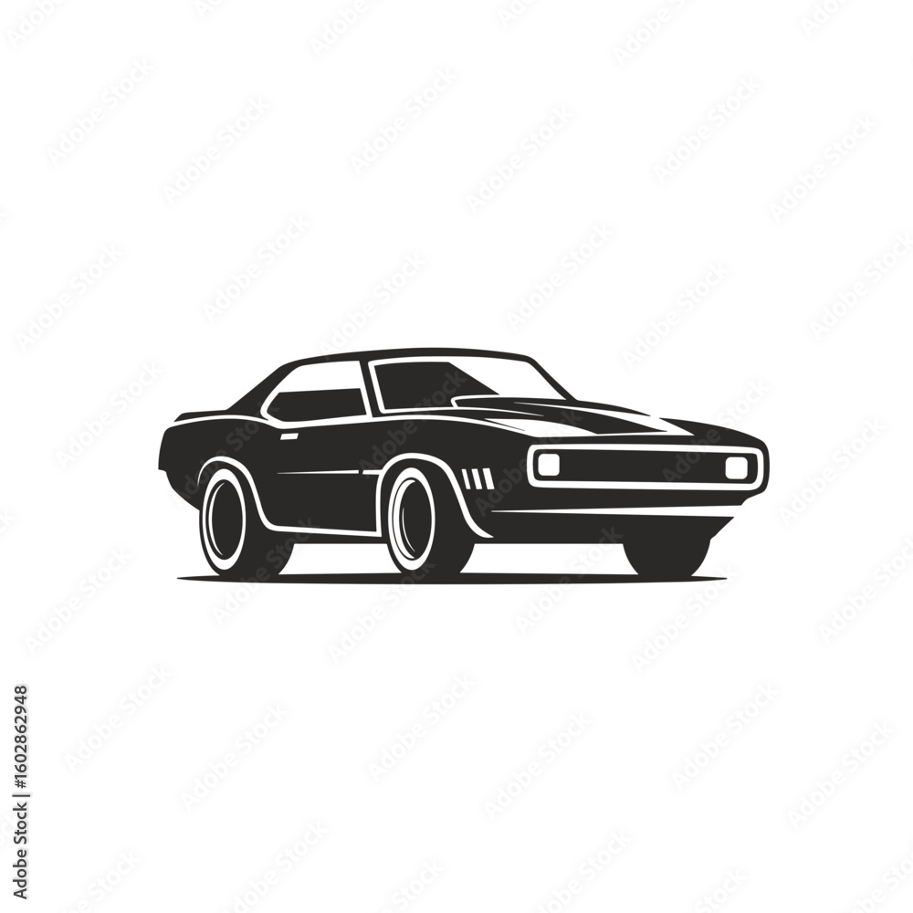 Naklejka premium Muscle Car Clipart