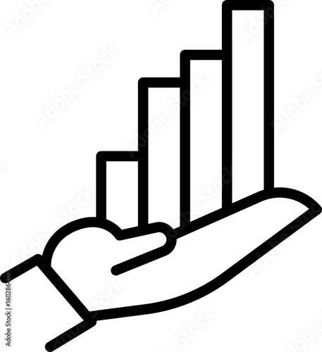 growth outline icon
