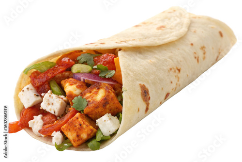  Spicy Paneer Roll Transparent