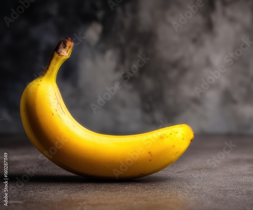 Banana, on the table, with space for copying