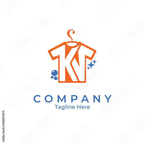 Letter KS Loundry Logo
