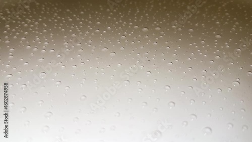 Abstract water drops on a white background, macro. Bubbles close-up. Drops of cosmetic liquid. Flat pattern. Condensation from water.