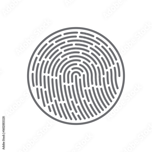 Fingerprint logo vector illustration