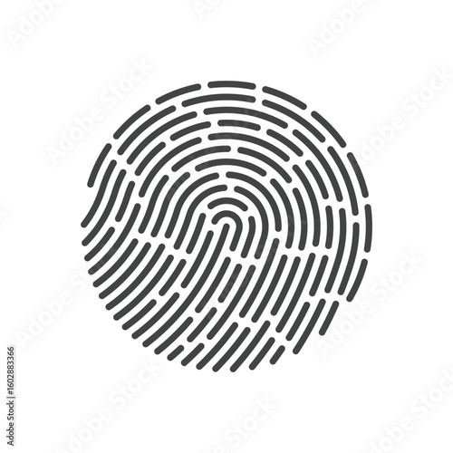Fingerprint logo vector illustration