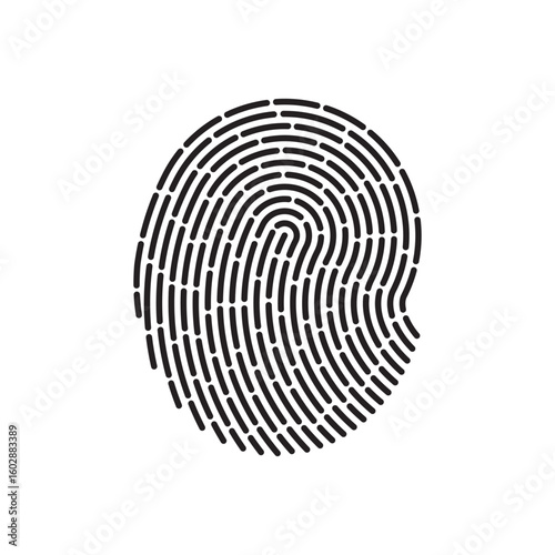 Fingerprint logo vector illustration