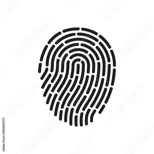 Fingerprint logo vector illustration