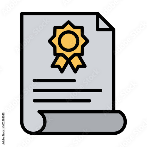 Patent Icon Vector Illustration Color Version