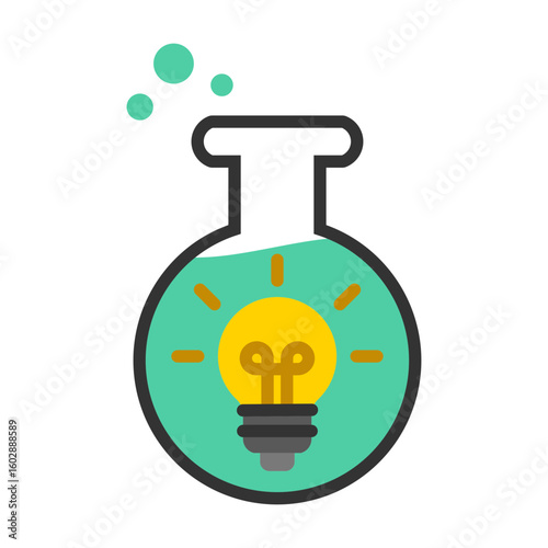 Innovation Lab Icon Vector Illustration Flat Version