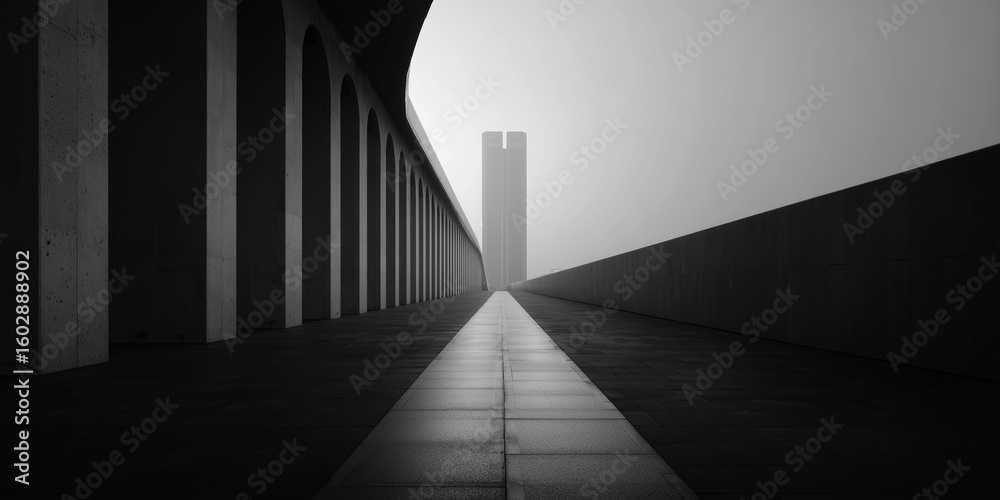 Fototapeta premium black and white minimalist photo with a black and white background