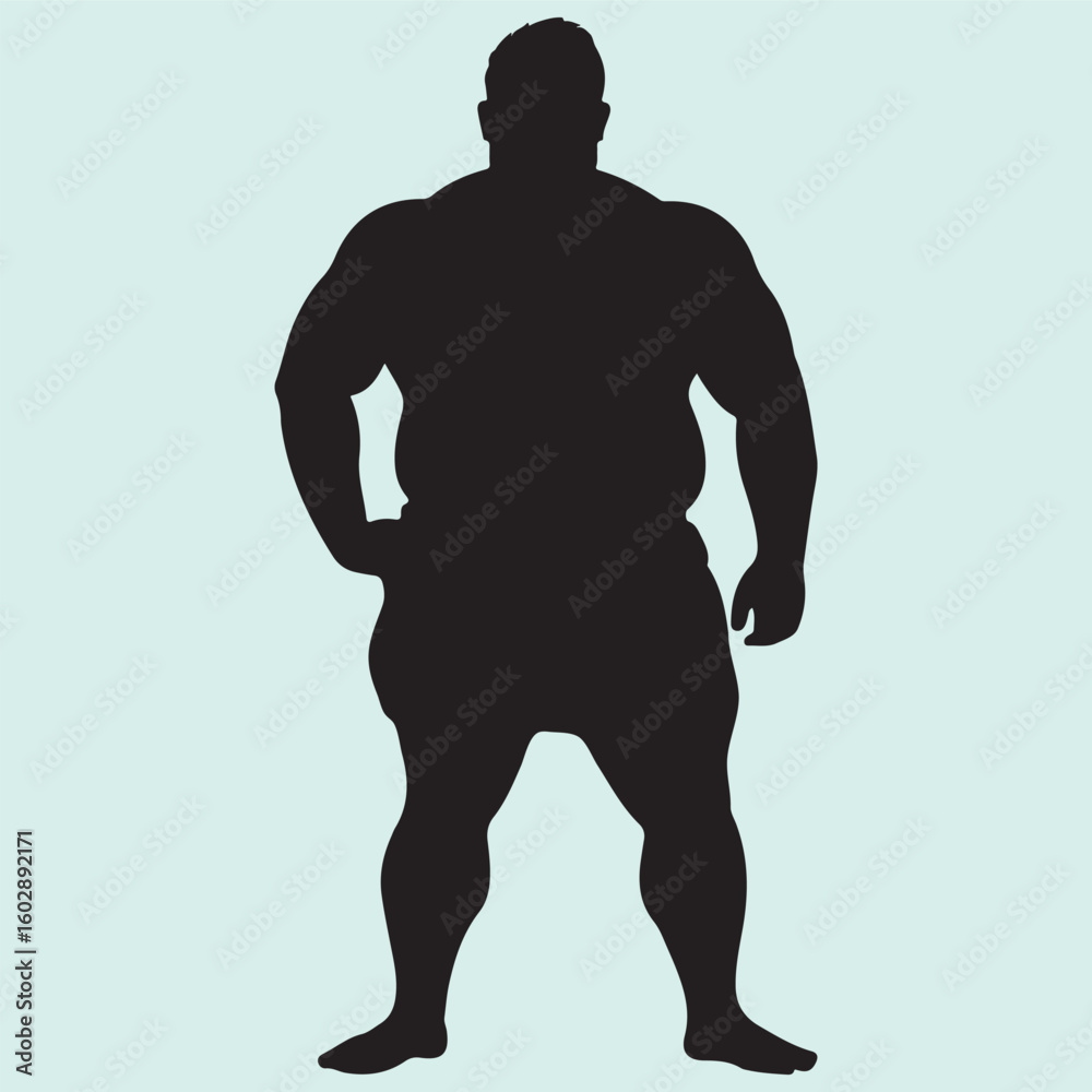 Fototapeta premium Sumo Sport Vector Design