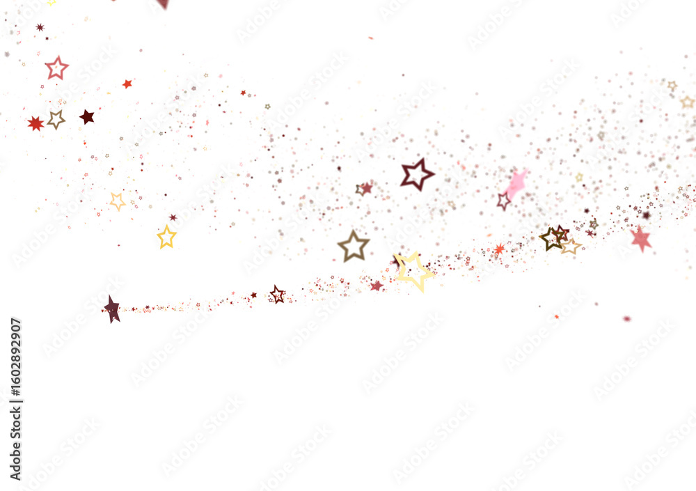 Naklejka premium Stars - Festive christmas card. Isolated illustration white background. -