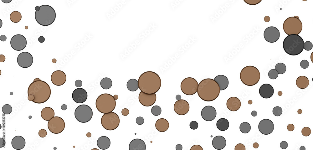 Obraz premium Radiant Festivity: Spectacular 3D Illustration Showcasing Radiating gold Confetti
