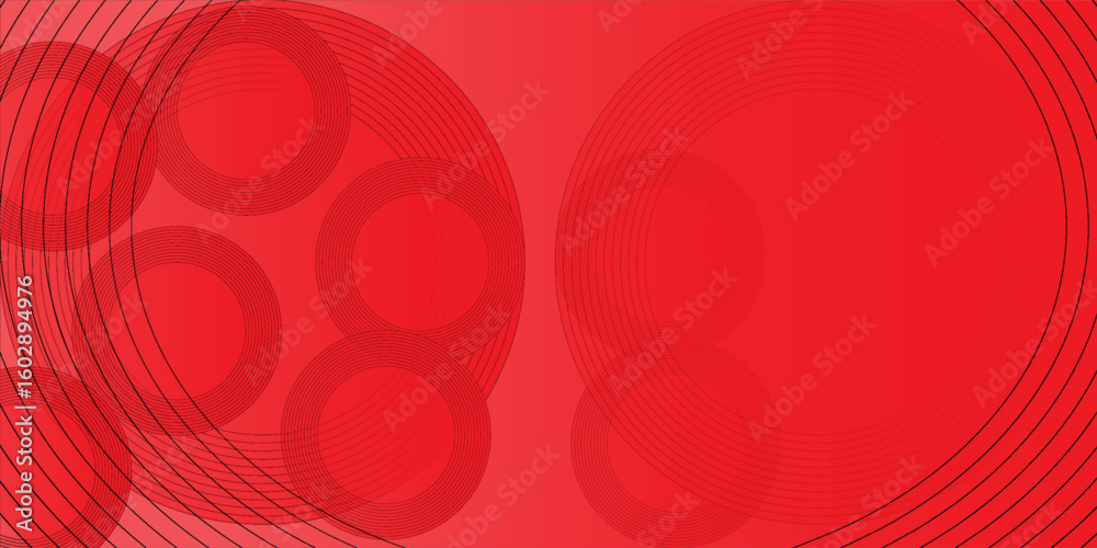 Obraz premium Abstract modern background with dynamic circle shapes and halftone dots. Orange yellow gradient geometric shapes element. Suit for booklet, banner, cover, poster, flyer, website, brochure