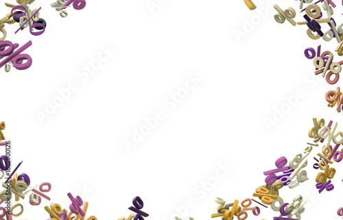 Blurred sale background. 3d