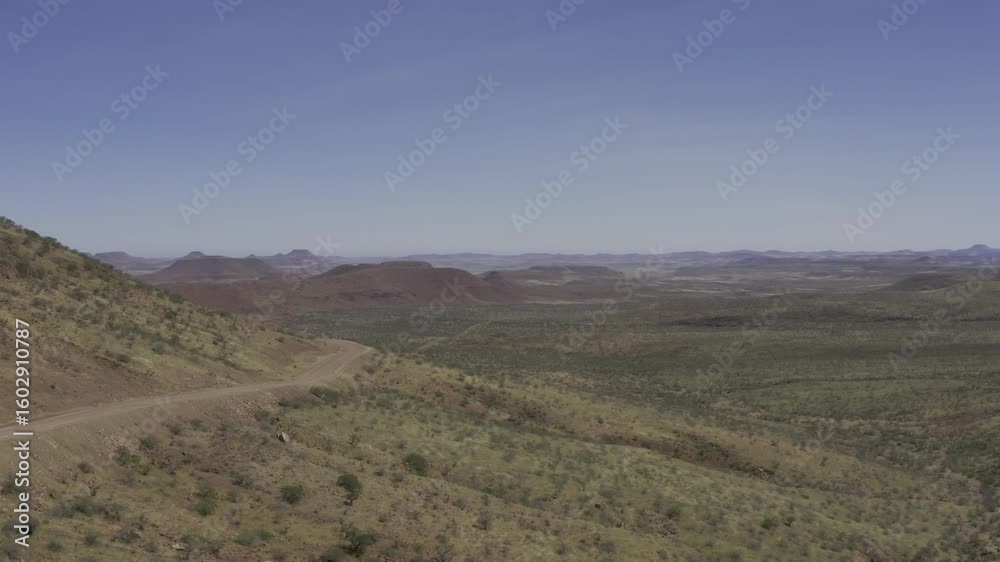 Aerial, Grootberg Pass, Namibia Aerial, Grootberg Pass, Namibia
