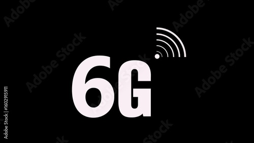 6G Network signal animation. radio wave signal with fast speed network concept. 6G Network signal animation. radio wave signal with fast speed network concept
