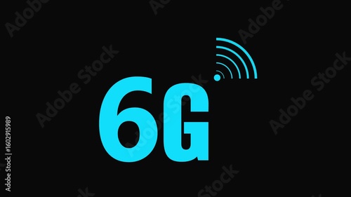 6G Network signal animation. radio wave signal with fast speed network concept.6G Network signal animation. radio wave signal with fast speed network concept
