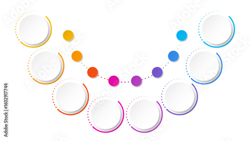 Infographic design 8 options or steps. 