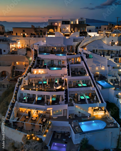 Photography view of the city at night